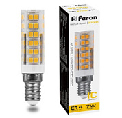 картинка Лампа светодиодная LB-433 E14 7W 2700K 25898 Feron от интернет-магазина К1-СТРОЙ
