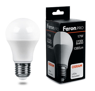 картинка Светодиодная лампа LB1017 17w E27 2700k Feron.PRO+OSRAM от интернет-магазина К1-СТРОЙ