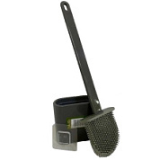 картинка Ёршик со стаканом напольный силиконовый плоский HD5610 ZALEL от интернет-магазина К1-СТРОЙ