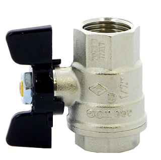 картинка Кран шаровой 1" гайка/гайка бабочка усиленная BUGATTI от интернет-магазина К1-СТРОЙ