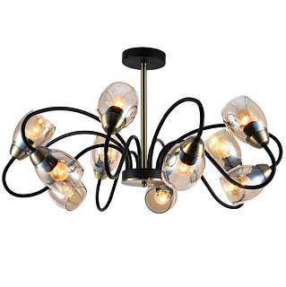 картинка Светильник потолочный 01270-0.3-10B BK+AB Reluce от интернет-магазина К1-СТРОЙ