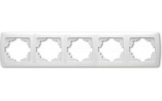 картинка Рамка 5-я белая Viko Carmen  от интернет-магазина К1-СТРОЙ