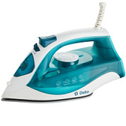 картинка Утюг электрический 2200 Вт DELTA DL-756 белый с зеленым от интернет-магазина К1-СТРОЙ