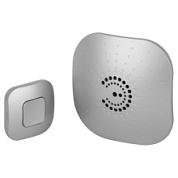 картинка Звонок дверной беспроводной серебристый 6 мелодий ЭРА BIONIC от интернет-магазина К1-СТРОЙ