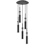 картинка 756057 (MD6913-5A) Люстра CILINO 5х40W GU10 MATT BLACK (в комплекте) от интернет-магазина К1-СТРОЙ