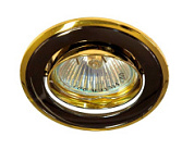 картинка Светильник потолочный 301-MR11 черный золото MR11 G4.0 FERON от интернет-магазина К1-СТРОЙ