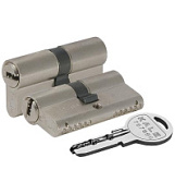 картинка Цилиндровый механизм 164 SN/70 30+10+30 mm никель 5 ключей KALE KILIT от интернет-магазина К1-СТРОЙ