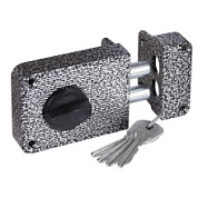 картинка Замок накладной ЗН 1-3 серебро ЗЕНИТ от интернет-магазина К1-СТРОЙ