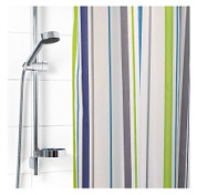 картинка Штора для ванной, Полосы разноцветные "Для бережливых" 180х180 см 1535GR от интернет-магазина К1-СТРОЙ