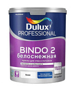 картинка Краска для потолков и стен белоснежная  глубокоматовая 4,5 л DULUX BINDO 2 INNETAK от интернет-магазина К1-СТРОЙ