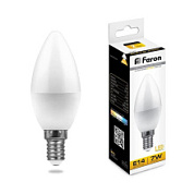 картинка Лампа светодиодная свеча 7W 230V E14 2700K LB-97 Б0020538Feron от интернет-магазина К1-СТРОЙ