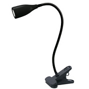 картинка Светильник настольный светодиодный прищепка, механический выключатель черный ULM-D501 4W-4000K BLACK Uniel от интернет-магазина К1-СТРОЙ