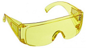 картинка Очки защитные открытого типа поликарбонатная монолинза, желтые, с боковой вентиляцией 11051 DEXX от интернет-магазина К1-СТРОЙ