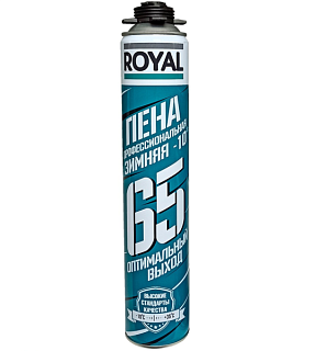 картинка Пена монтажная профессиональная оптимальный выход 770 ml Royal от интернет-магазина К1-СТРОЙ