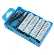 картинка Батарейка аккумуляторная АА от Type-C 1,5v. 4шт. 2200мАч BESTON от интернет-магазина К1-СТРОЙ