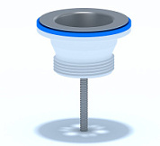 картинка Выпуск с нержавеющей сеткой, 1 1/4" М200 (ANI) АНИ ПЛАСТ от интернет-магазина К1-СТРОЙ