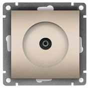 картинка Розетка телевизионная TV 1-м СП серия "Афина" шампань А0027-Br Universal от интернет-магазина К1-СТРОЙ