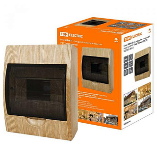 картинка Бокс на 6 модулей сосна ОУ IP41 TDM (Эра) от интернет-магазина К1-СТРОЙ