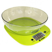 картинка Весы электронные настольные DELTA KCE-32 с чашей зеленые от интернет-магазина К1-СТРОЙ