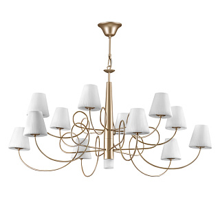 картинка 814333*** (MD5082-12+1CG) Люстра подв VORTICO 12х40W G9+1х40W G9 ШАМПАНЬ/БЕЛЫЙ (в комплекте) от интернет-магазина К1-СТРОЙ