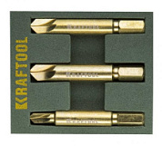 картинка Набор экстракторов для выкручивания крепежа с износом граней шлица до 95%.PH1/PZ1,PH2/PZ2,P, 26770-H3 KRAFTOOL от интернет-магазина К1-СТРОЙ