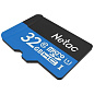 Карта памяти 32GB MicroSD Class10 + SD адаптер Netac