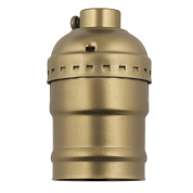 картинка Патрон декоративный серия Vintage. Без выключателя. Материал алюминий. Цвет бронза. DLC-V-H01-E27 BRONZE Uniel от интернет-магазина К1-СТРОЙ