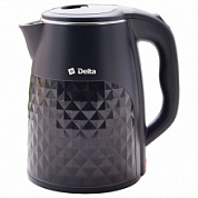 картинка Электрический чайник 2000Вт 2,5 л DL-1103 двухслойный корпус черный DELTA от интернет-магазина К1-СТРОЙ