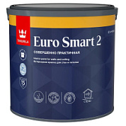 картинка Краска для стен и потолка EURO SMART-2 2,7л интерьерная TIKKURILA от интернет-магазина К1-СТРОЙ
