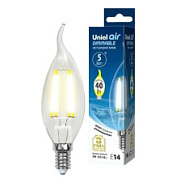 картинка Лампа светодиодная диммируемая LED-CW35-5W-NW-E14-CL-DIM GLA01TR Uniel от интернет-магазина К1-СТРОЙ