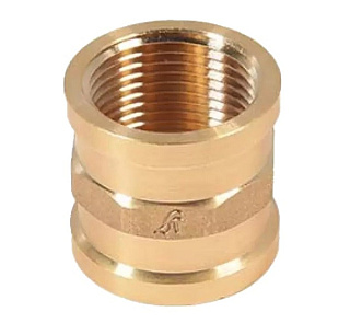 картинка Муфта 1/2" (латунь) KS-M1012 Kaiser от интернет-магазина К1-СТРОЙ