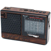 картинка Радио на аккумуляторе RX-326 коричневый GOLON от интернет-магазина К1-СТРОЙ