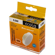 картинка Светодиодная лампа Light GX53 LED 6,0W Tablet 220V 4200K 27x75 матовая 30000h T5MV60ELC Ecola от интернет-магазина К1-СТРОЙ