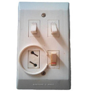 картинка Блок 3 клав. выключатель+розетка (клюв) от интернет-магазина К1-СТРОЙ