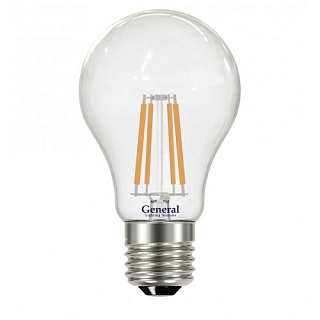 картинка Лампа светодиодная A60 10W E27 2700K GENERAL ECO FILAMENT от интернет-магазина К1-СТРОЙ