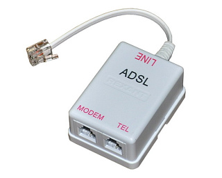 картинка ADSL сплиттер (с проводом), 03-0013 Rexant от интернет-магазина К1-СТРОЙ