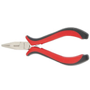 картинка Длинногубцы прямые Mini, 130 мм, никелированные, авторазжим, двухкомпонентные рукоятки Matrix от интернет-магазина К1-СТРОЙ