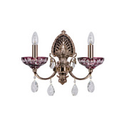 картинка 717622*** (MB55173/2) Бра BOEMIA 2x40W E14 МЕДЬ/ПРОЗРАЧНЫЙ (в комплекте) от интернет-магазина К1-СТРОЙ