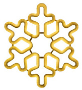 картинка Фигура светодиодная "Снежинка" теплый  37см подвесная от интернет-магазина К1-СТРОЙ