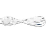 картинка Сетевой шнур с выключателем 230V 1.5м. белый от интернет-магазина К1-СТРОЙ