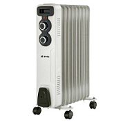 картинка Обогреватель масляный 2000 Вт, 9 секций, светло-серый D11-9 DELTA от интернет-магазина К1-СТРОЙ