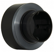 картинка Розетка для трека с заземлением, 16A/230V серый матовый ZPQ-ZP3-16-G Электро от интернет-магазина К1-СТРОЙ