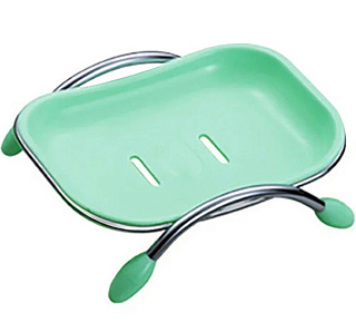 картинка Мыльница пластиковая зеленая, HB333 HAIBA от интернет-магазина К1-СТРОЙ