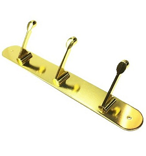 картинка Вешалка 3-х местная для ванной золото от интернет-магазина К1-СТРОЙ