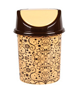 картинка Ведро для мусора с плавающей крышкой, 8 л (элегант светлый) (1/9) "ВИОЛЕТ" от интернет-магазина К1-СТРОЙ